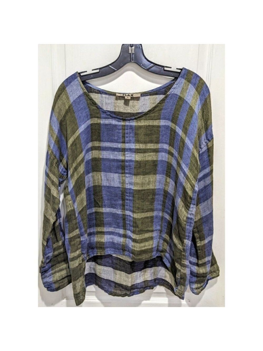 FLAX | Plaid Linen Shirt